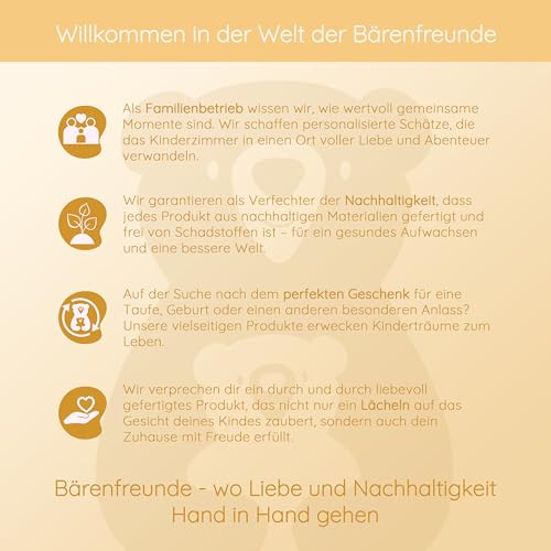 Bärenfreunde® - Personalisierter Beißring Baby - Niedlicher Greifling für Baby's ab 0 Monate - Babyrassel mit Name als Baby Geschenk für Mädchen und Jungen (Hase gestreift rosa,mit Name)