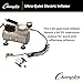 Champion Sports Ultra-Quiet Air Compressor Inflator Black, 110 VOLT - 1/8 HORSE-POWER