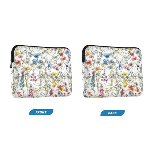 Funda para portátil 13-14 pulg con flores coloridas impermeable miniatura 2