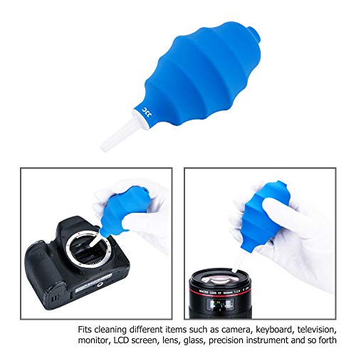 JJC Soft Compressed Air Dust Blower Blaster Cleaner for DSLR Mirrorless Compact Camera CCD CMOS Sensor Lens Filter Comptuter Keyboard Monitor Laptop Notebook Screen Glasses Optical Instrument Cleaning