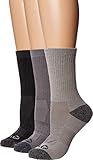 Merrell Unisex Adults Mens And Women's Wool Everyday Hiking - 3 Pair Pack Cushion Arch Support & Moisture Wicking Casual Sock, Charcoal Heather, Small-Medium US