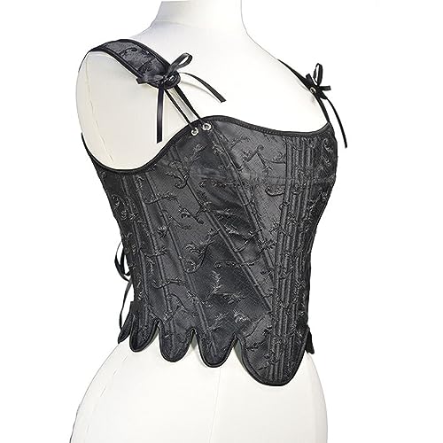 Corset dos désossé en satin et bustier crop top féminin - 6
