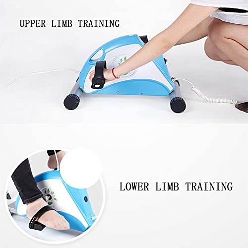 Image of Electric Pedal Portable Under Desk Bike Pedal Exerciser Mini Exercise Bikes with Adjustable Resistance Rehabilitation Exercise for Arm Leg Exercise Office Workout, Without Bracket