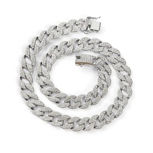 Collier cubain ovale en U cadeau tendance vagues style hip-hop