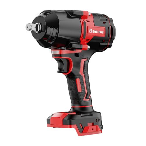 Bamse Llave de impacto solo cuerpo de 21 V, llave de impacto sin escobillas, 1000 Nm