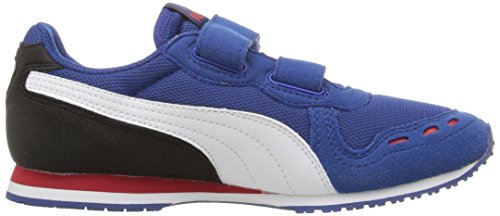 Image of Puma Unisex Cabana Racer Mesh V PS Casual Athletic Sneaker (Little Kid /Big Kid), True Blue /Puma White, 3.5 M US Big Kid