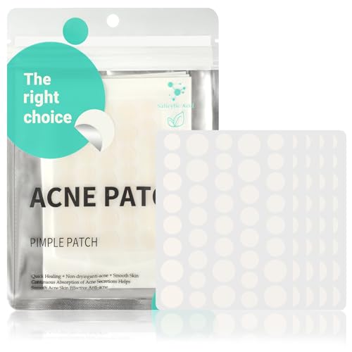 WQDD STANPET Parches Hidrocoloides para Granos 200 Unid. - Aceite Árbol de Té y Ácido Salicílico, Anti-espinillas y Puntos Negros, Transparentes Piel Sensible, Día y Noche