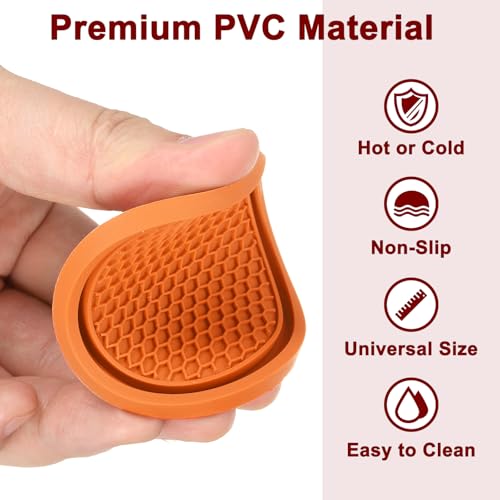 Portavasos para carros universal PVC naranja miniatura 4