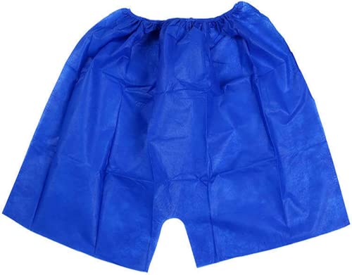 50pcs/Pack Paper Panties Disposable Men Boxers Disposable Panties Pants Men Spa Massage Blue - Main Image