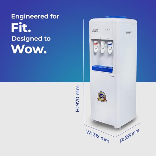Image of ATLANTIS Sky | Hot, Normal & Cold Water Dispenser | 18L Cooling Cabinet | Corrosion-Resistant | Modern Design | Suitable for Offices, Showrooms, & Homes