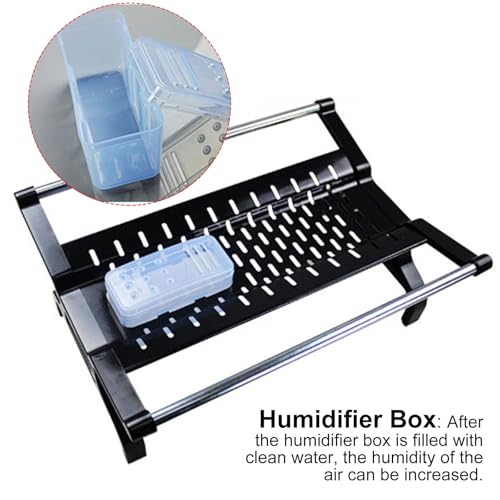Portable Electric Heater with Drying Rack and Humidifier for Indoor Clothes Drying - Image 3