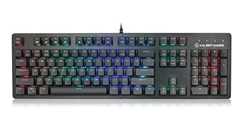 IOGEAR Kaliber Gaming HVER �X�e���X �Q�[�~���O�L�[�{�[�h (GKB740)