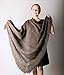 Warm Hand Knitted Gray Goat Down Shawl Knitted Pashmina Shawl Mom Gift Warm Handmade Christmas Gift
