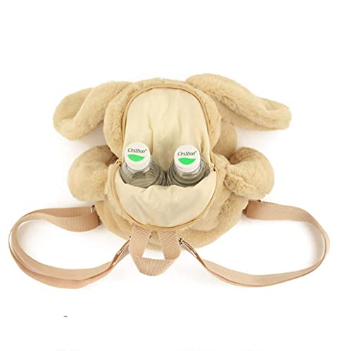 Image of Women Animal Teddy Bear Plush Backpack with Adjustable Straps (Rabbit)