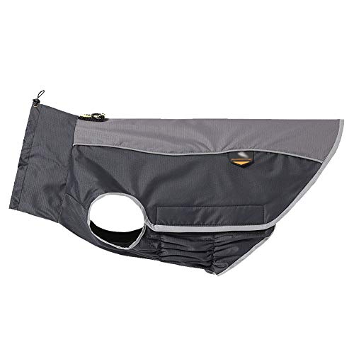 AxSpeed Hundebekleidung für Herbst und Winter, warm, gepolstert, wasserdichte Jacke (schwarz, M)