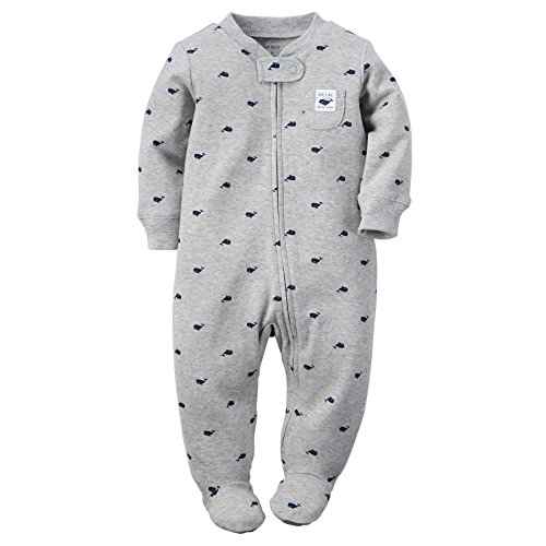 Carter's Baby Boys Footie, Gray, 6 Months