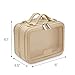 ETOILE - Small Twin Cosmetic Case Beige - Dual Compartment Cosmetic Beauty Organizer & Toiletry Case