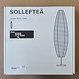 IKEA SOLLEFTEA Standleuchte in weiß; oval; (128cm); A++