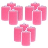 STOBAZA 12 Stück Schwamm Lockenwickler Rosa Flexible Weiche Lockenwickler ohne Hitze für Kurzes und Langes Haar Schonendes Haarstyling Zubehör für Nacht und Alltag