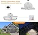 LEPOWER 3000LM Dusk to Dawn LED Security Light, 28W Flood Lights with Photocell, 3000K Warm Light, IP65 Waterproof, 2 Adjustable Heads Exterior Outdoor Security Lights for Garage, Backyard(White)