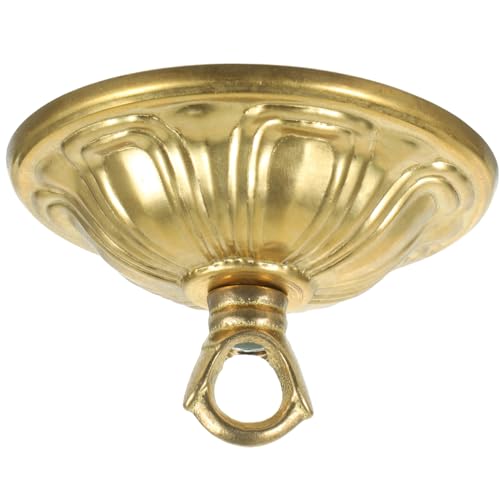 Plaque de couvercle de lampe en laiton antique Homoyoyo avec crochet de lustre