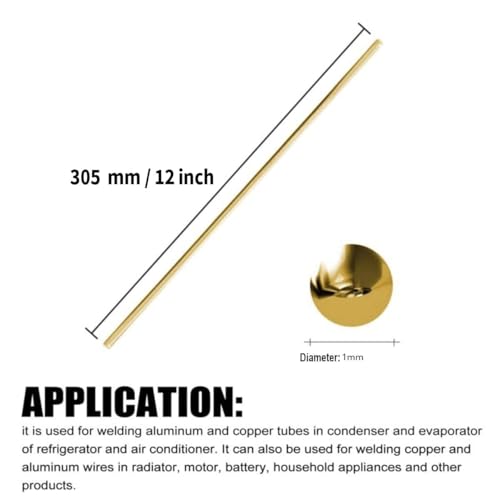 Image of Brass Rods 1mm x 305mm, 50 PCS, Knife Handle Material, Solid Brass Round Rod Stock for Crafts, Knife Pins, Rivet Dowel for Knifemaking Handles Scales, for Hardware, Novelty, DIY, Hobby, Model Car