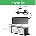 [UL Listed] AC 100-240V to DC 12V 5A Power Supply Adapter, Plug 5.5mm x 2.1mm for CCTV Camera DVR NVR Led Light Strip,UL Certified