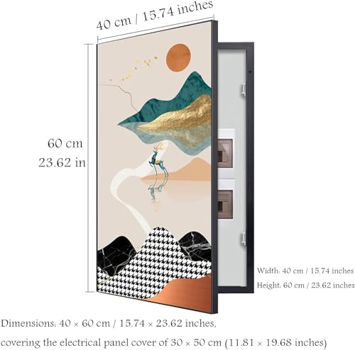 Masquer compteur électrique apparent grâce au cache-panneau mural J - 2