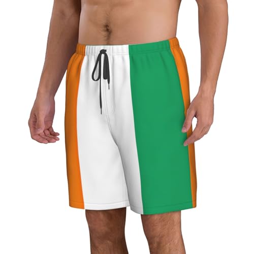 Men's Beach Shorts Swim TrunksFun Patterns Flag of Cote D'Ivoire Print for Surfing Running Summer Vacation2