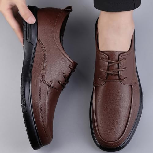 Men's Formal Oxford Shoes Faux Patent Leather Shoes for Men Business Derbys Shoe Wedding Suit Tuxedo Dress Shoes3