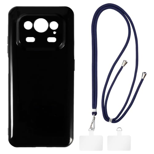 Shantime �P�[�X�ƃN���X�{�f�B�X�g���b�v�Z�b�g Ulefone Armor 25T 4G �Ƃ̌݊������� �g�уJ�o�[�Ƌ����o�b�N���t�������\�l�b�N�X�g���b�v�����2���̃p�b�`�t��(�u���b�N + �u���[)