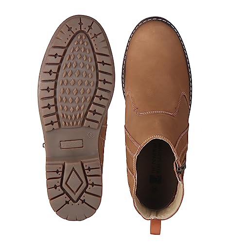 Image of Red Chief Leather Casual Chelsea Boots for Men