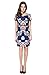Lily Mode Women's Floral Print with Short Sleeve Petite Sheath Dress