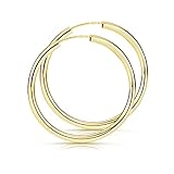 creolen gold 750 Sicherer Halt durch den Steck- und Ziehverschluss. Creolenstärke: 2,5mm | extra leichte Verarbeitung, je nach Modell zwischen 0,5 - 1,7g je Creole.