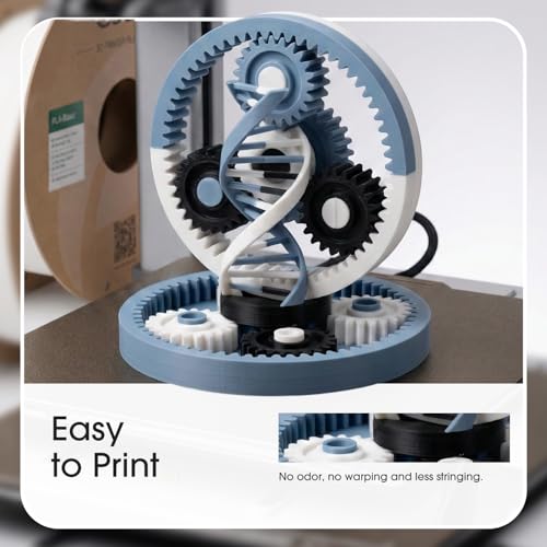 eSUN PLA Filament 1.75mm, PLA Basic 3D Drucker Filament Maßgenauigkeit +/- 0.03mm, 1KG pro Spule, 2 Spulen 3D Druck 3D Filament, Grün-2KG