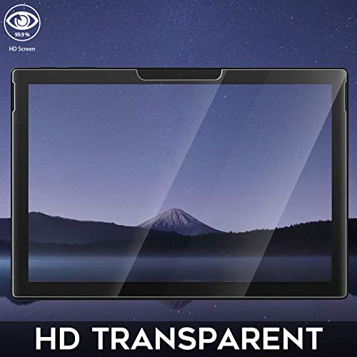 Image of Orzero 2 Pack Compatible for Surface Pro 7 Plus /7 /6 /5 /4 Tempered Glass Screen Protector, 2.5D Arc Edges 9H Anti-Scratch HD