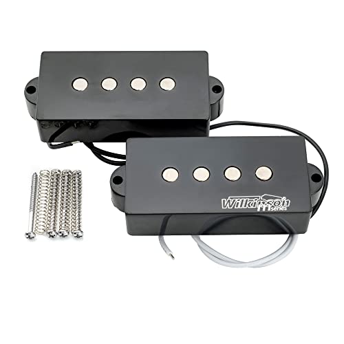Wilkinson WOPB Vari Gauss Ceramic 4-String Precision Bass Humbucker Pickups Set for PB Style Electric Bass Black