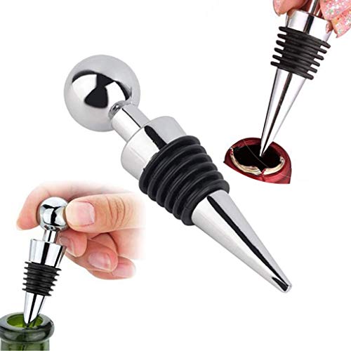 6-delige wijnstop wijnfles champagne stop, wijnfles stop, gebruikt voor wijn, champagne, rode wijn, bier, glazen… - Afbeelding 3