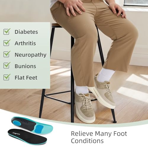 OrthoComfoot Men's Orthopedic Fashion Sneakers for Plantar Fasciitis: Comfortable Walking Shoes with Arch Support, Casual Cushion Orthotic Shoes for Foot and Heel Pain Relief4