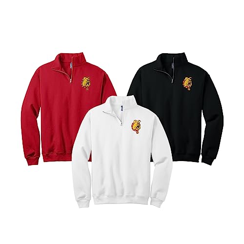 Sorority Letters Shop Ferris State University Bulldogs Quarter Zip Sweatshirt2