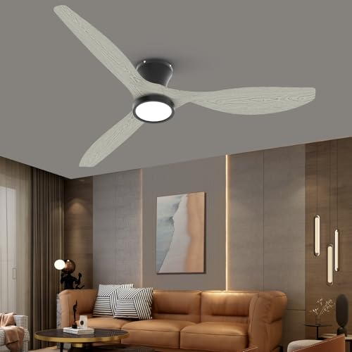 52 Inch Ceiling Fan with Lights and Remote for Bedroom or Living Space