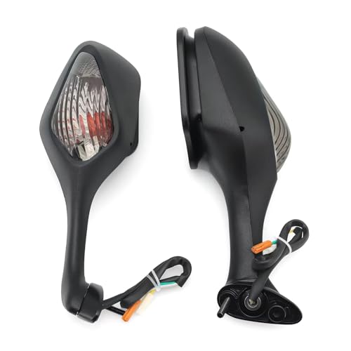 Espejos retrovisores CBR1000RR de alta resistencia con acabado ahumado y LED
