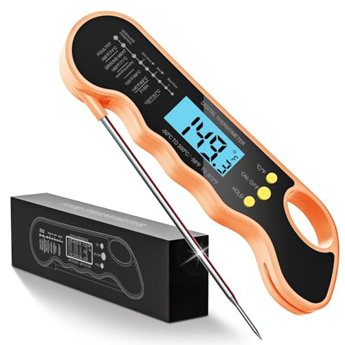 Image of Instant Read Meat Thermometer, Fast & Accurate Digital Food Thermometer with Backlight