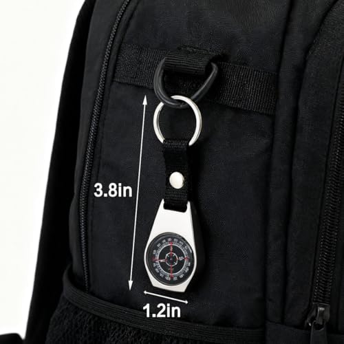 Brújula portátil mini con diseño metálico compacto miniatura 3