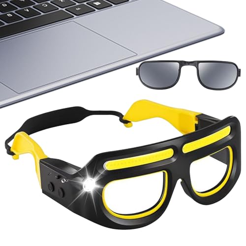 Lunettes avec éclairage LED à capteur de mouvement et 5 modes de lumière