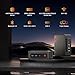 BOSGAME P4 Dual LAN Mini PC Ryzen 7 5700U 16GB DDR4 RAM 512GB SSD, 11 Pro Deskyop Computers, Triple 4K Displays, Support PS3 Emulator, WiFi 6E, BT5.2