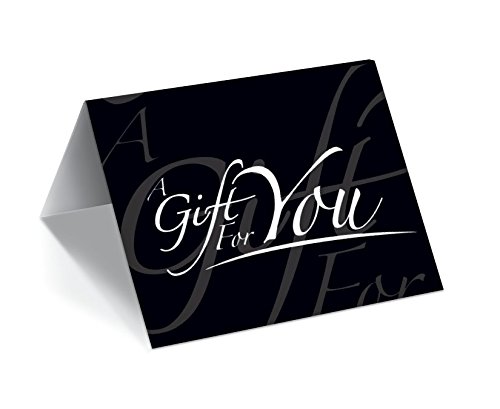 - Gift Card Presenters (Black - Italic) 100 Pack