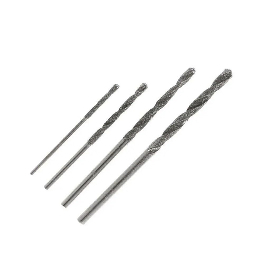 Brocas sólidas con punta HSS recubiertas, 10 Uds., brocas helicoidales, sierra perforadora/0,8mm, 1mm, 1,2mm, 1,5mm, 1,8mm, 2mm, 2,5mm, 3mm, 3,5mm, 4mm(10pcs 4mm)