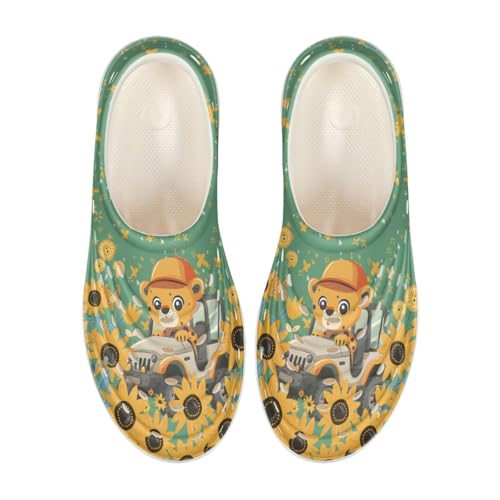Unisex Child Slip on Sneakers Water Shoes Quick Dry Beach Sandals Sneakers Cartoon Garden Clogs Lightweight