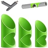 3 Stück Genaue Schnitte Pipeline Isolierung Jacke, Schneidehilfe für Rohrisolierung Schablone, Rohrisolierung Schablone, für Die Isolierung Von Haushalts-und Industrieleitungen (Grün)